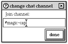 CujoChat channel selector