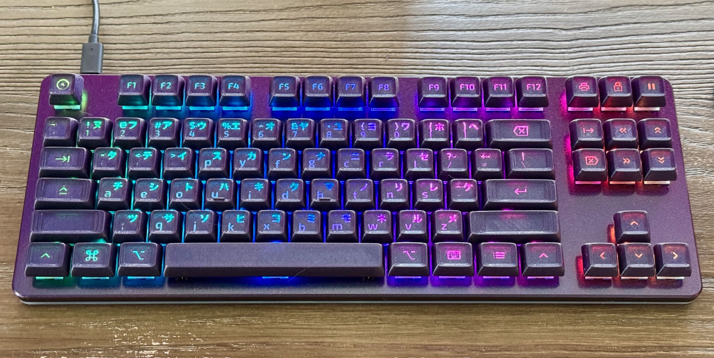 Custom shine-through keycaps